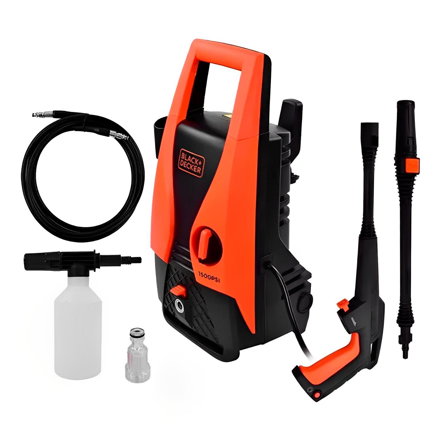 Hidrolavadora Eléctrica Black+Decker Portátil 1400w 1500 Psi