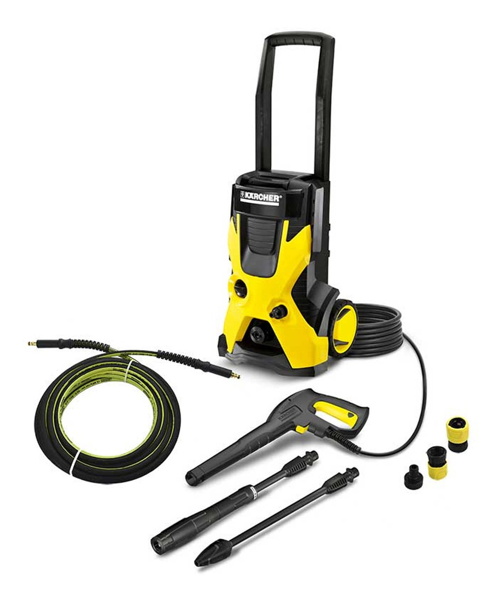 Hidrolavadora Eléctrica Karcher color Amarillo con Accesorios