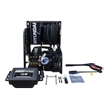 Hidrolavadora Hyundai HYP1500B color Negro Eléctrica 1.5 HP 1500 PSI B/Base