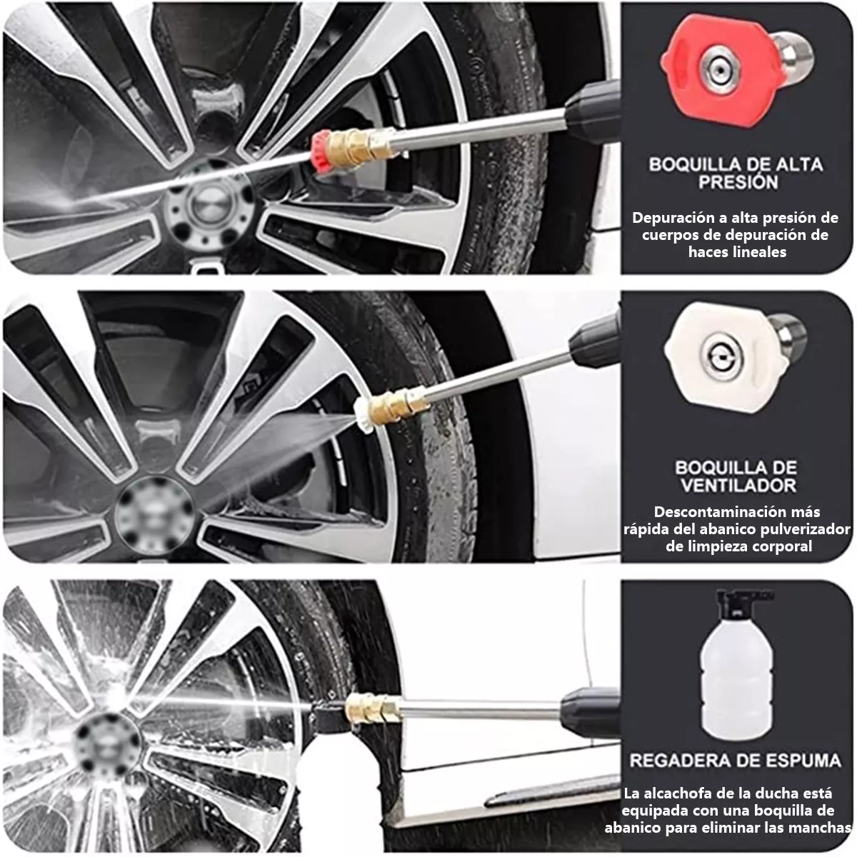 Foto 4 pulgar | Hidrolavadora Inalámbrica Eo Safe Imports Esi-7175 Herramienta Eléctrica Limpieza 11 Piezas Negro