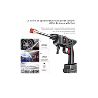 Foto 3 | Hidrolavadora Inalámbrica Eo Safe Imports Esi-7176 Alta Presión 11 Piezas Negro