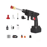 Hidrolavadora Eo Safe Imports Esi-7177 Pistola Lavado Coche Inalámbrico Alta Presión 13 Piezas Negro