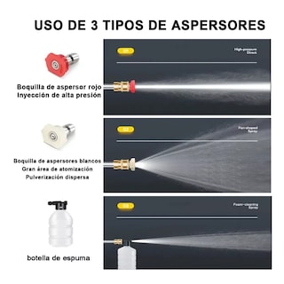Foto 2 | Hidrolavadora Inalámbrica Eo Safe Imports Esi-7172 Multicolor 9 Piezas