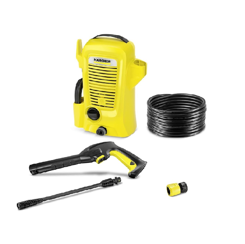 Hidrolavadora Eléctrica Karcher color Amarillo con Accesorios