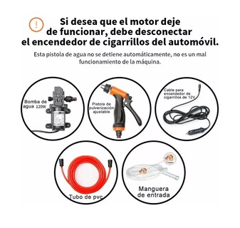 Foto 2 | Limpiador Portátil Alta Presión Belug color Naranja con Negro