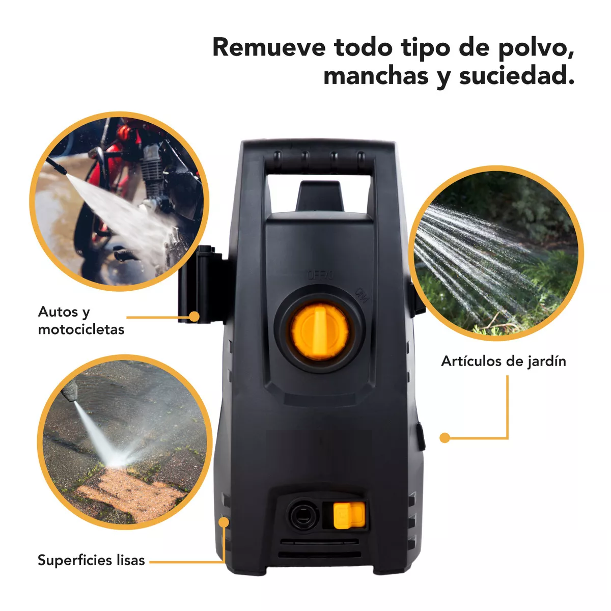 Foto 3 pulgar | Hidrolavadora Eléctrica Negro1200w Con 1300psi De Presión Máxima Eo Safe Imports Esi-10832 Negro