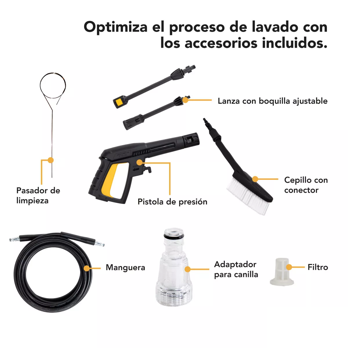 Foto 4 pulgar | Hidrolavadora Eléctrica Negro1200w Con 1300psi De Presión Máxima Eo Safe Imports Esi-10832 Negro