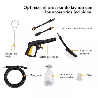 Foto 3 | Hidrolavadora Eléctrica Negro1200w Con 1300psi De Presión Máxima Eo Safe Imports Esi-10832 Negro