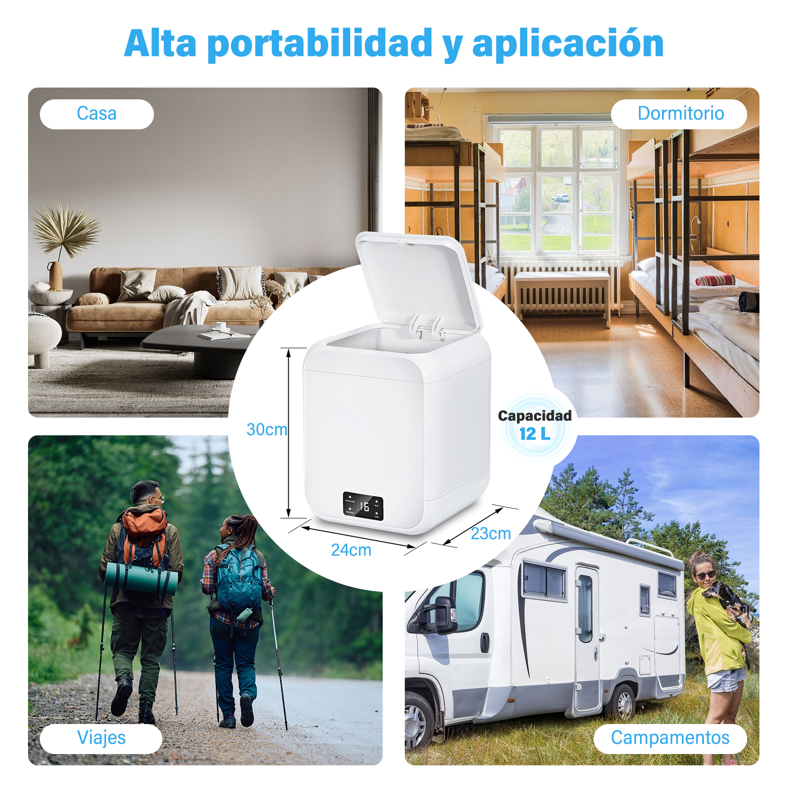 Foto 7 | Lavadora Portátil Mini con 3 Modos de Limpieza para Ropa de Bebé Interior o Prendas Pequeñas H10202