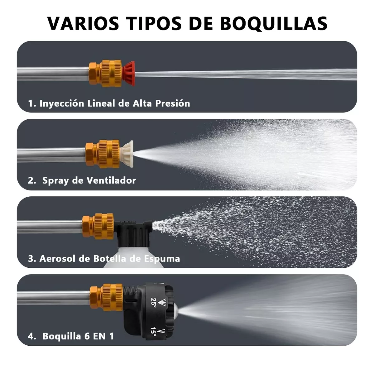 Foto 4 pulgar | Hidrolavadora Eléctrica Pistola Lavado Portátil Alta Presión 14 Pzs. Eo Safe Imports Esi-12044 Azul