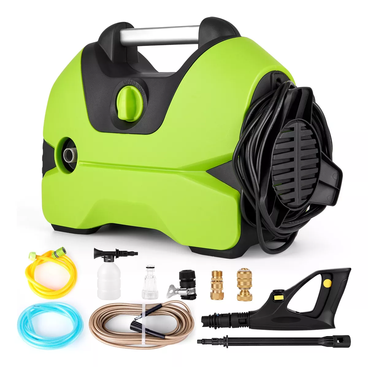 Hidrolavadora Portátil Eléctrica 2800w Eo Safe Imports Esi-13224 Verde