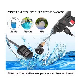 Foto 5 | Hidrolavadora Eléctrica Belug Portátil e Inalámbrica Negra 21v + 2 Baterías