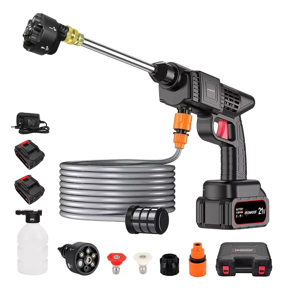 Hidrolavadora Eléctrica IronHoof Portátil e Inalámbrica 550 W $1,999