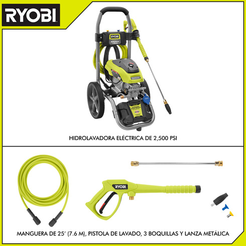 Foto 4 pulgar | Hidrolavadora Ryobi Eléctrica 2,500 Psi