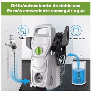 Foto 3 | Hidrolavadora Eléctrica 1400w 1600psi 110v Alta Presión Gris