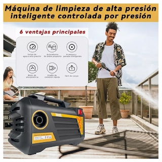 Foto 4 | Hidrolavadora Eléctrica Belug Compacta 1400w 1500psi