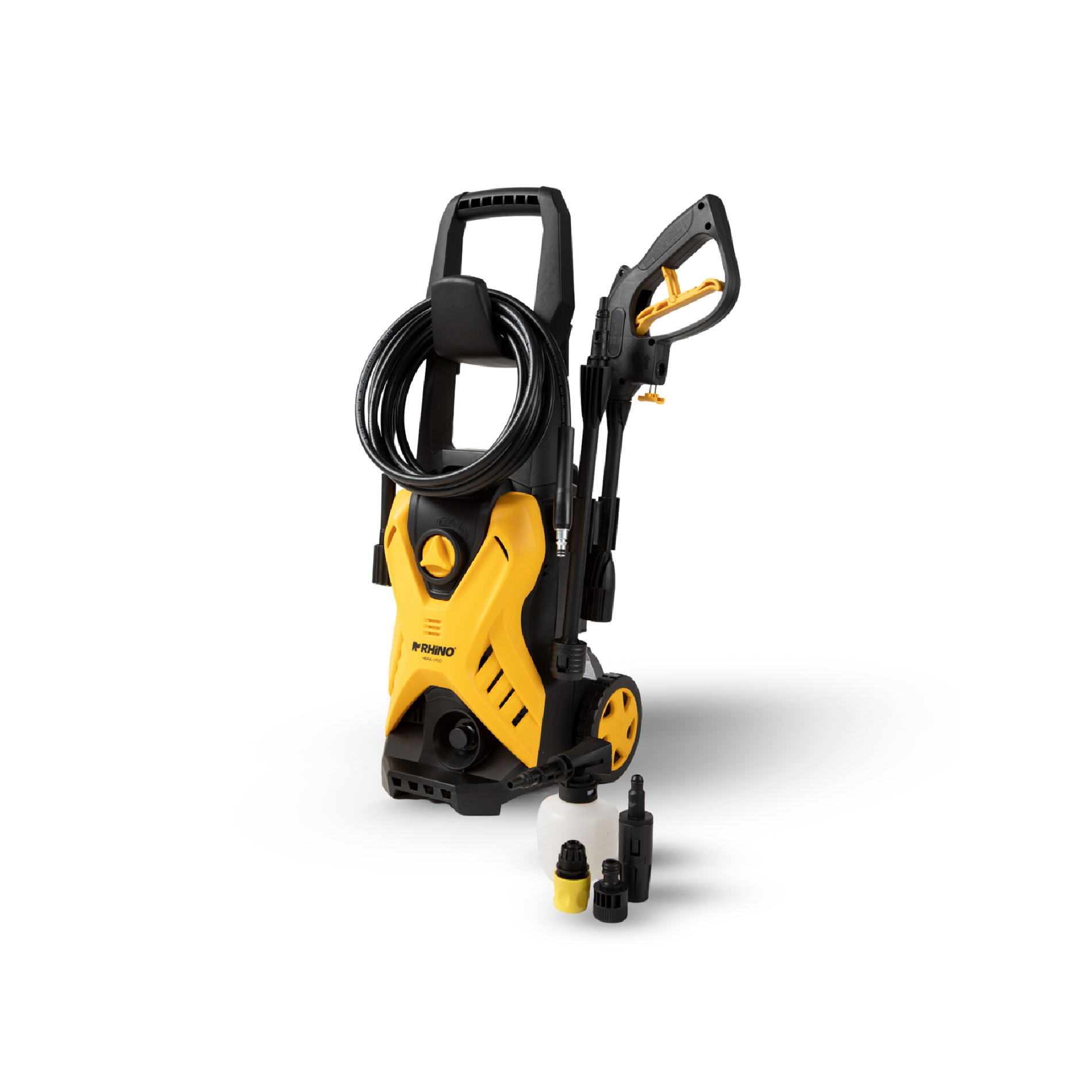 Foto 2 pulgar | Hidrolavadora De Alta Presión Rhino Hidra-1700 Negro 1,700 Psi, Motor 1,500 W, Flujo 5 L/min, Depósito De Jab