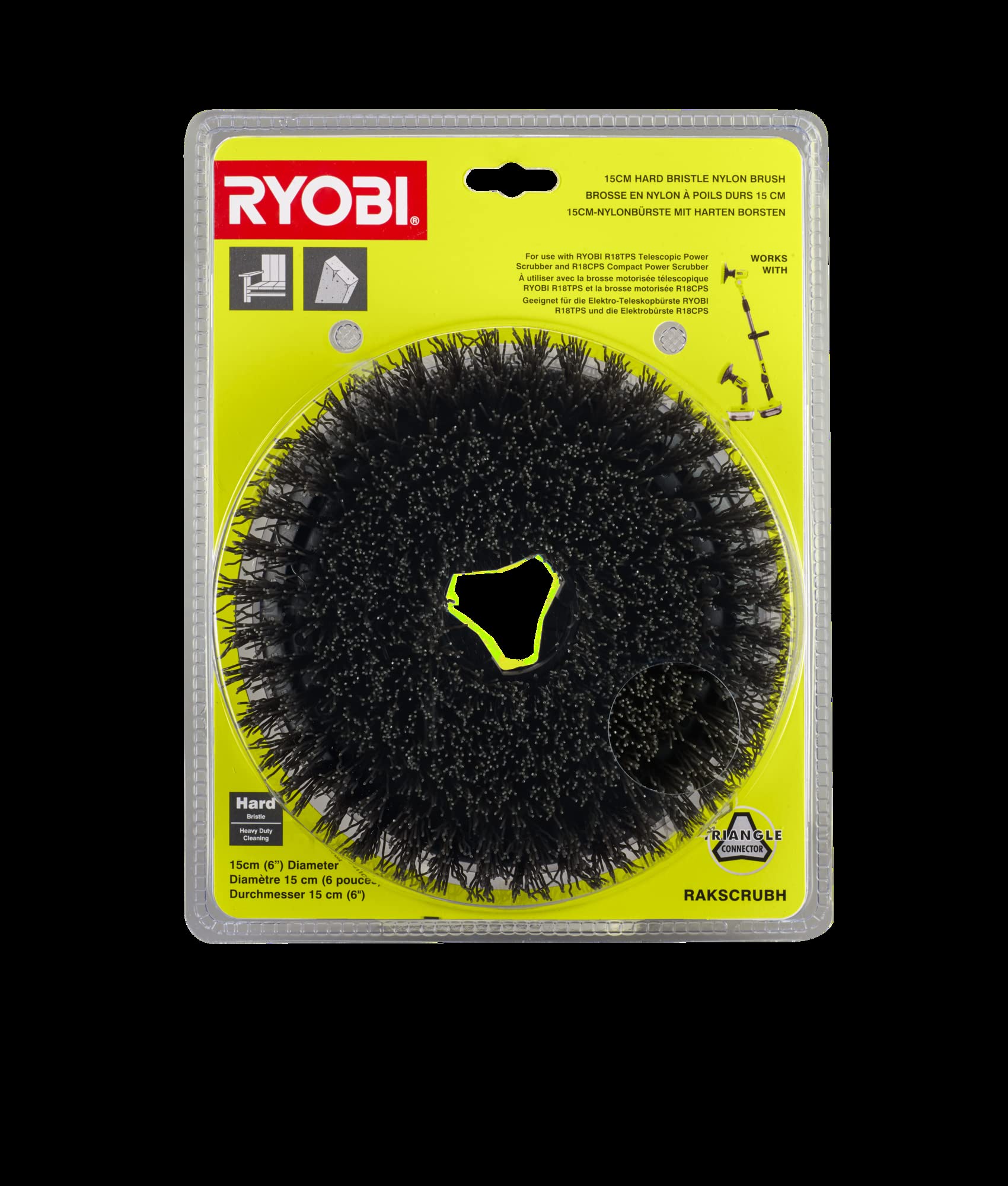 Foto 3 pulgar | Cepillo Ryobi Rakscrubh De Nailon Duro Para R18cps Y R18tps - Venta Internacional.