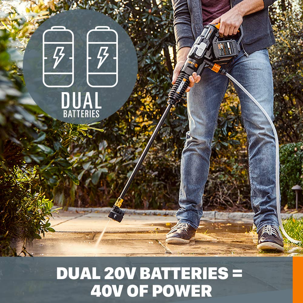Foto 3 pulgar | Limpiador Eléctrico Portátil Worx Hydroshot 40v Wg644 Negro/naranja - Venta Internacional.