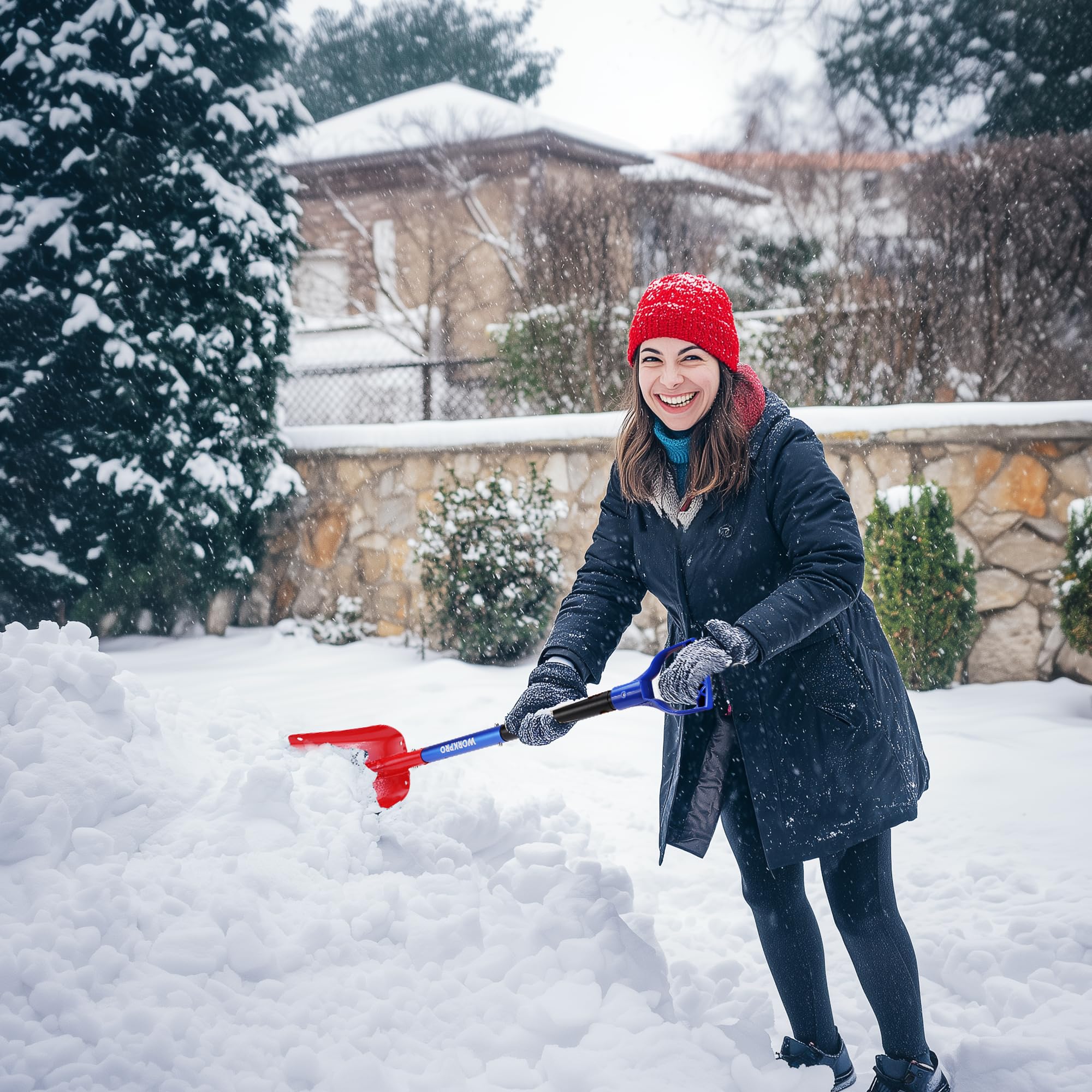 Foto 8 pulgar | Pala De Nieve Workpro 47 Ajustable De Aluminio Con Bolsa De Almacenamiento - Venta Internacional.