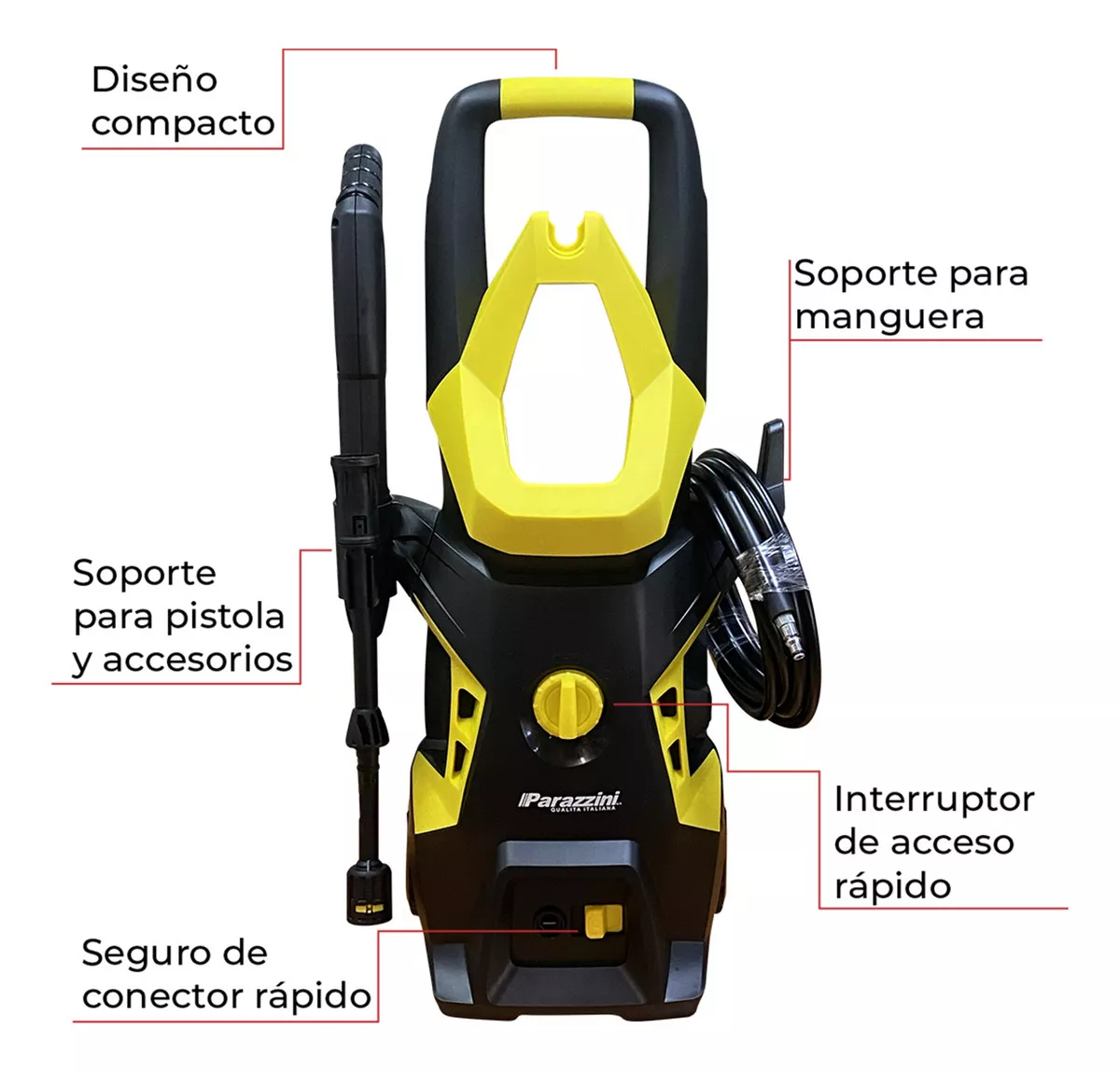 Foto 4 pulgar | Hidrolavadora Eléctrica 2030 Psi Parazzini Hpultra1800 110v