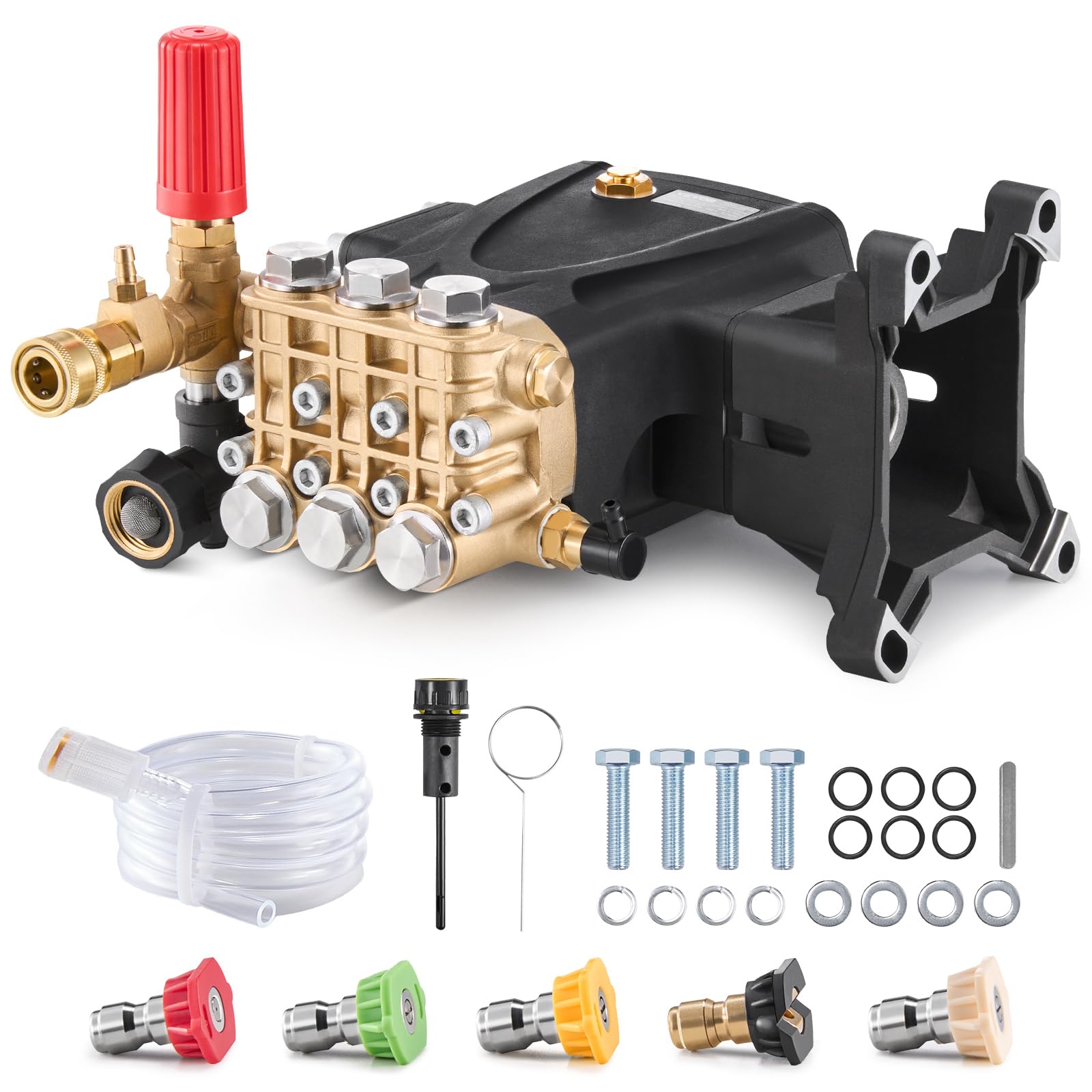 Bomba de Lavado a Presión Vevor 4200 Psi 4,2 Gpm con 5 Boquillas - Venta Internacional