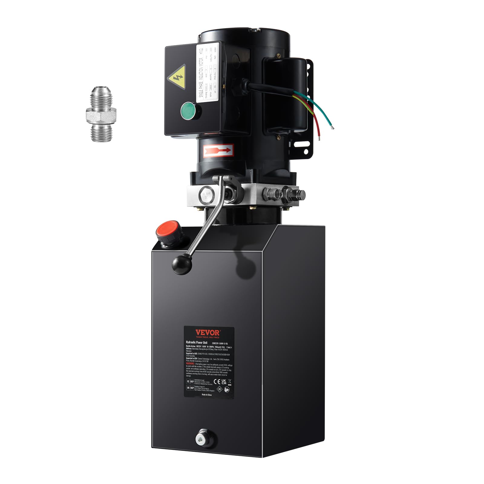 Unidad De Potencia Hidráulica Vevor, Bomba De 15 Cuartos De Galón, 220 V, 3200 Psi - Venta Internacional.