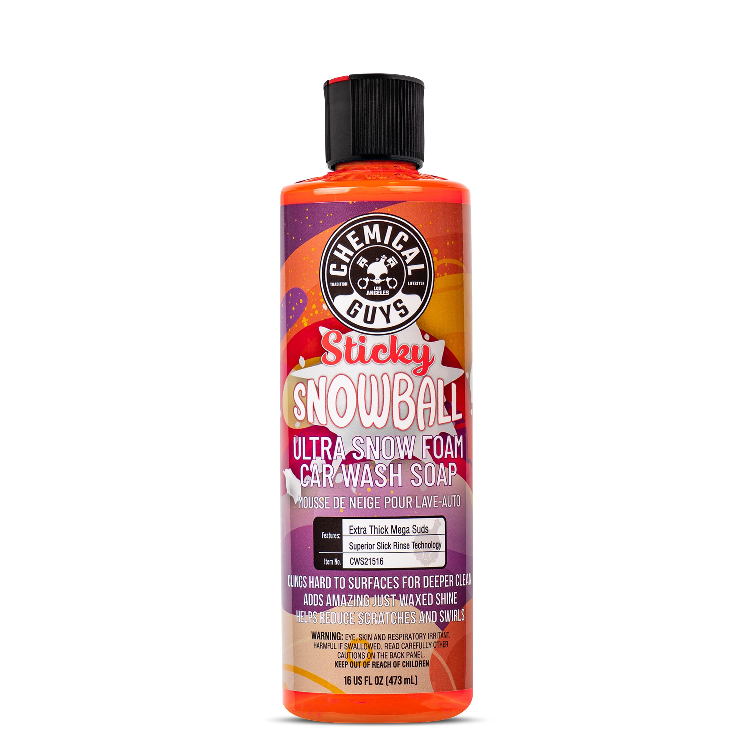 Jabón Para Lavado De Autos Chemical Guys Sticky Snowball Ultra 473 Ml - Venta Internacional.