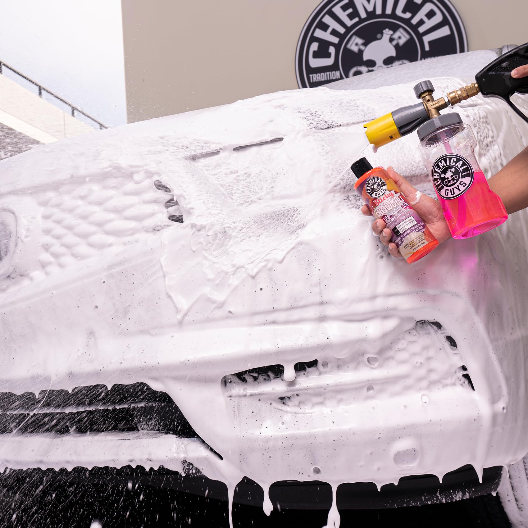 Foto 4 | Jabón Para Lavado De Autos Chemical Guys Sticky Snowball Ultra 473 Ml - Venta Internacional.