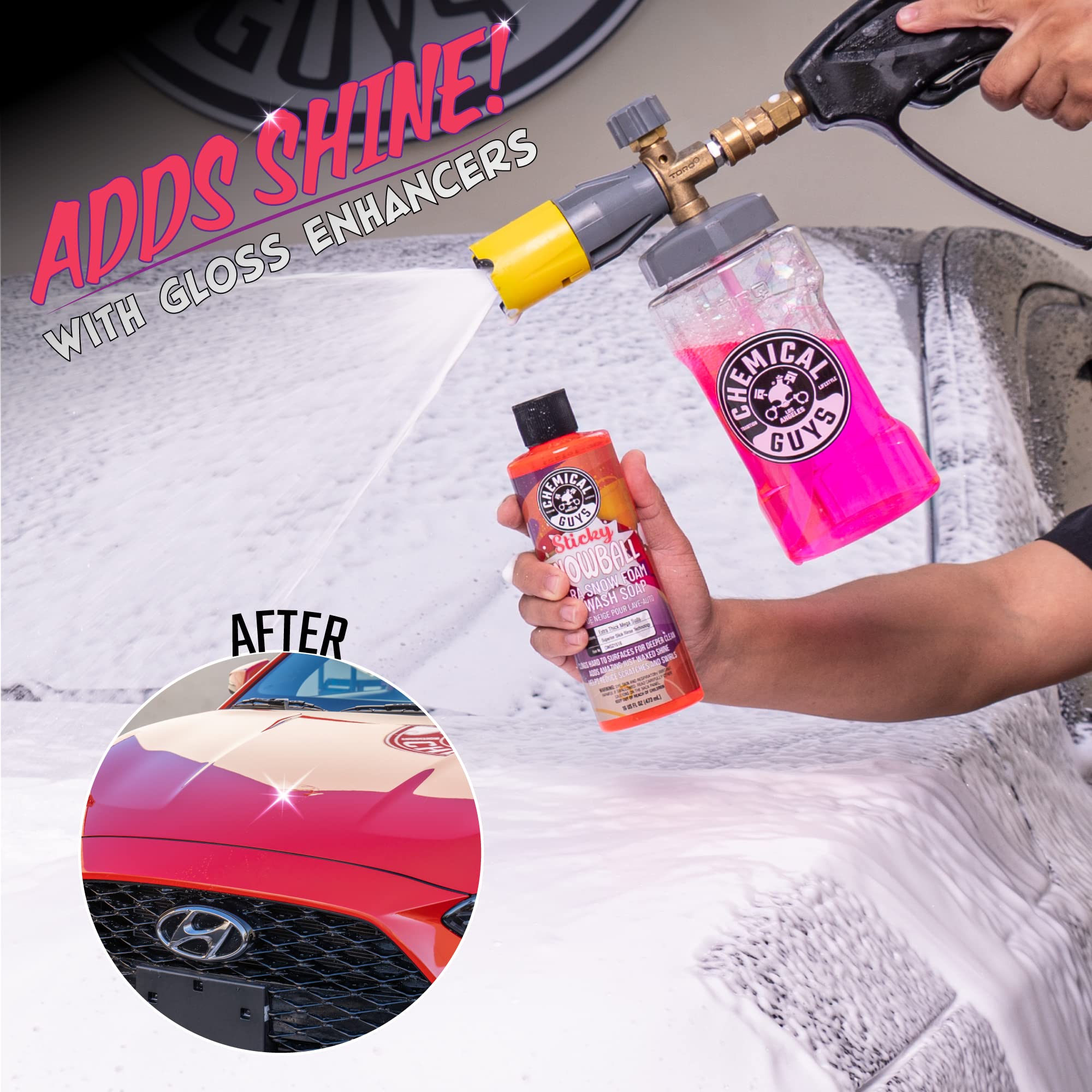 Foto 7 pulgar | Jabón Para Lavado De Autos Chemical Guys Sticky Snowball Ultra 1.9l - Venta Internacional.