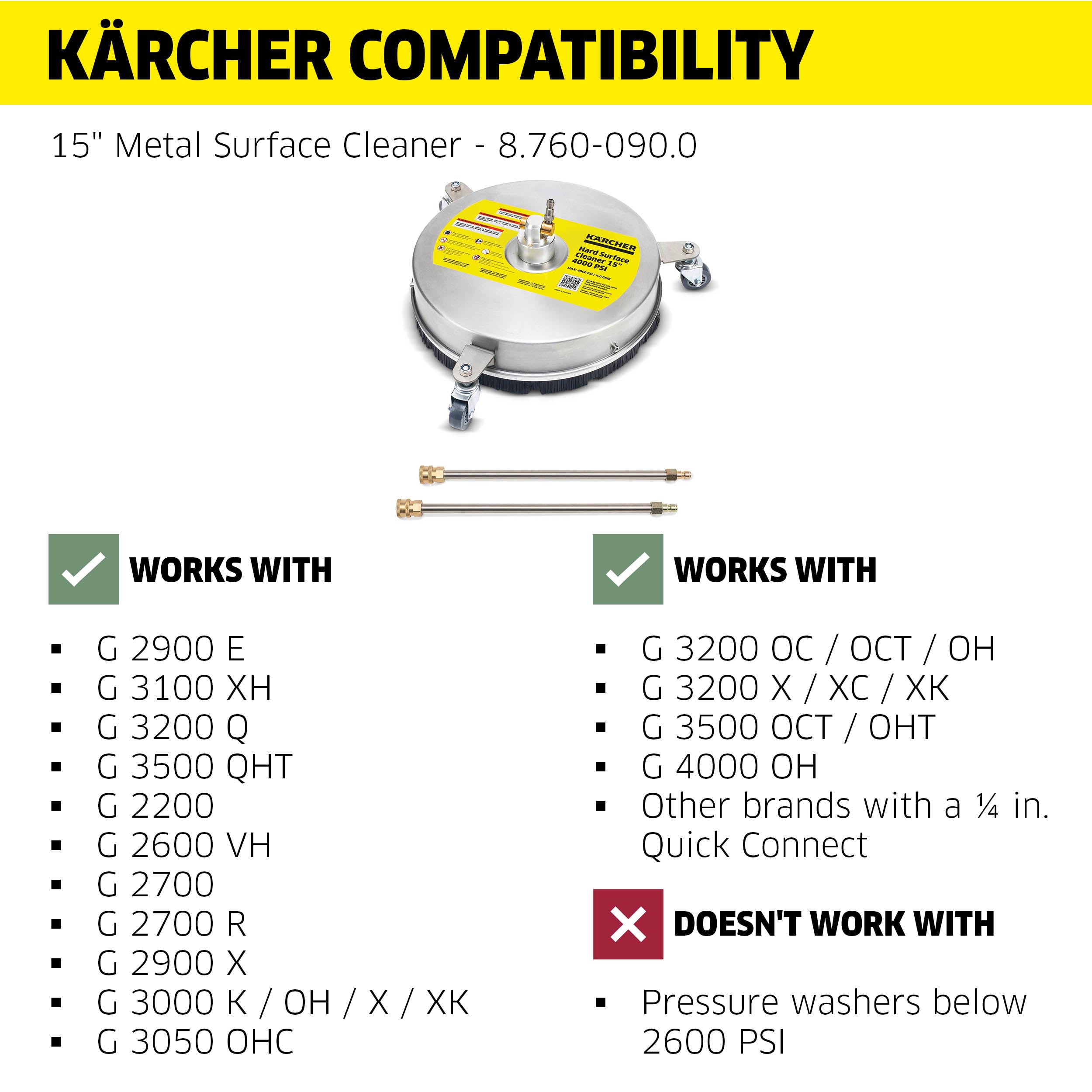 Foto 4 pulgar | Limpiador De Superficies Para Lavadora A Presión Kärcher 15-4000 Psi - Venta Internacional.
