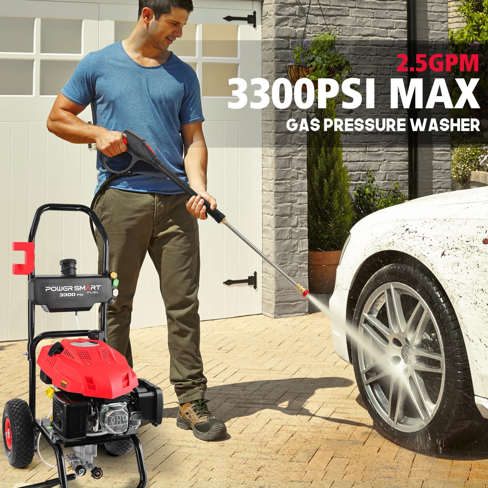 Foto 2 | Lavadora A Presión A Gas Powersmart 3500 Psi 2.5 Gpm 3800w - Venta Internacional.