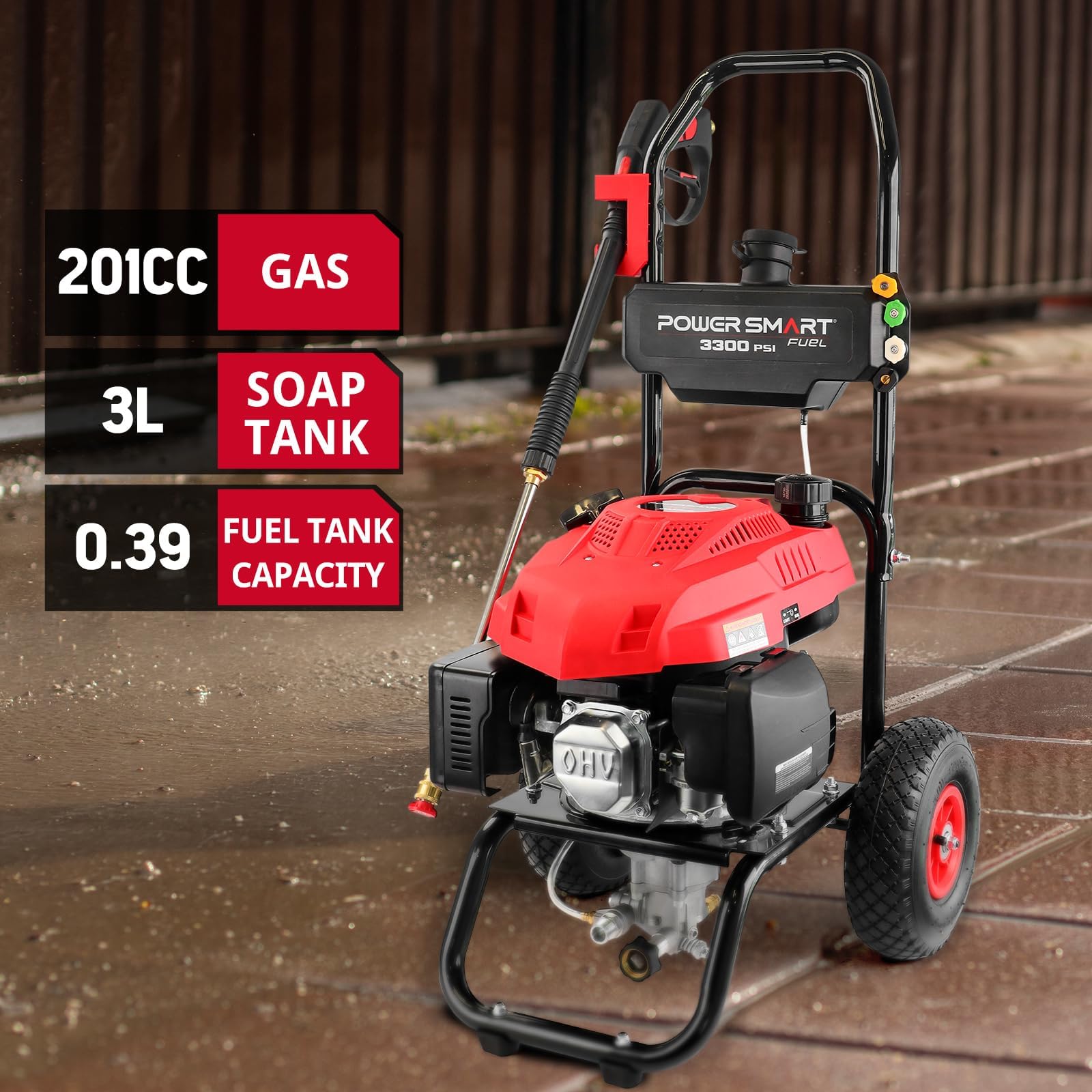 Foto 4 pulgar | Lavadora A Presión A Gas Powersmart 3500 Psi 2.5 Gpm 3800w - Venta Internacional.