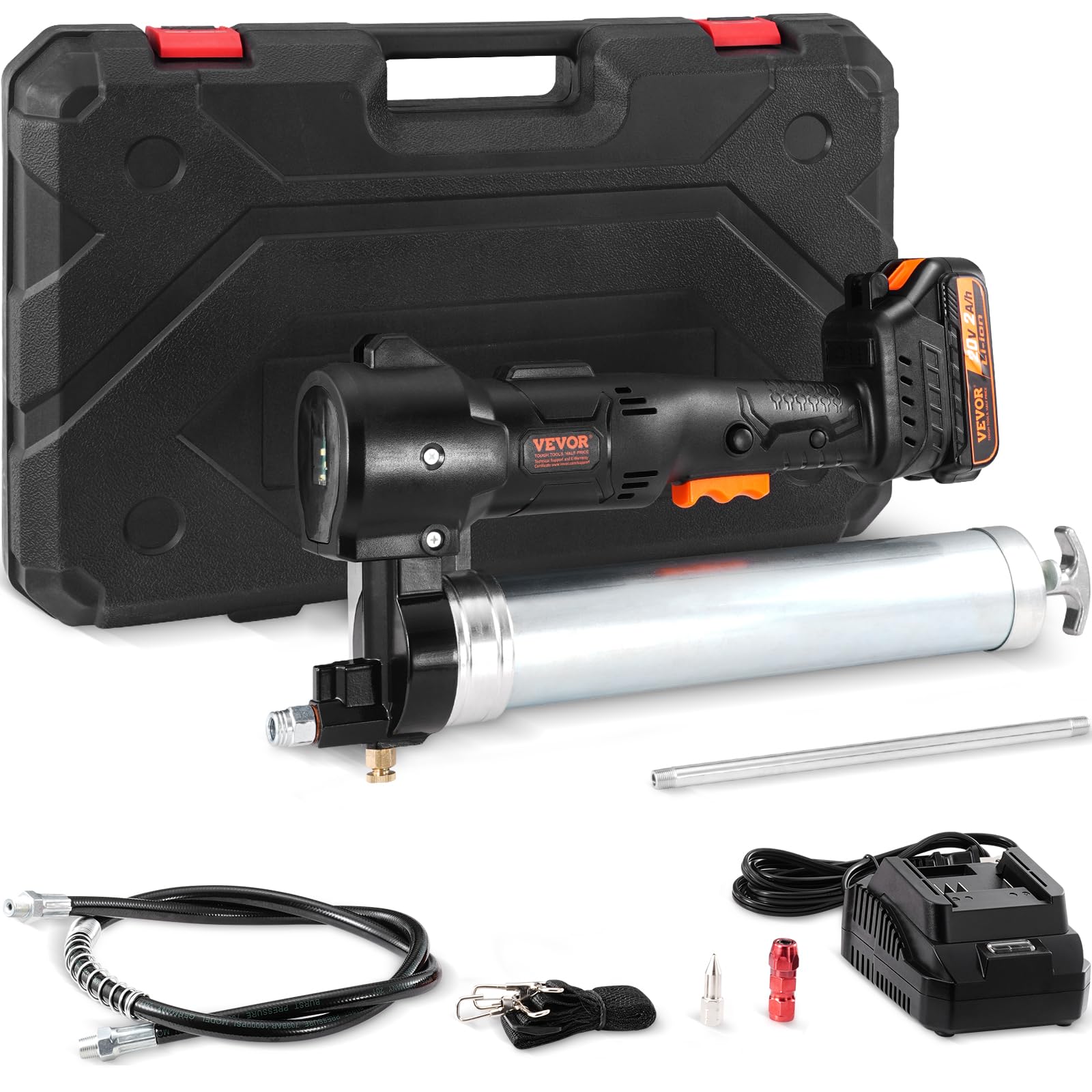 Foto 1 | Pistola Engrasadora Inalámbrica Vevor 20v 10,000 Psi Con Accesorios - Venta Internacional.