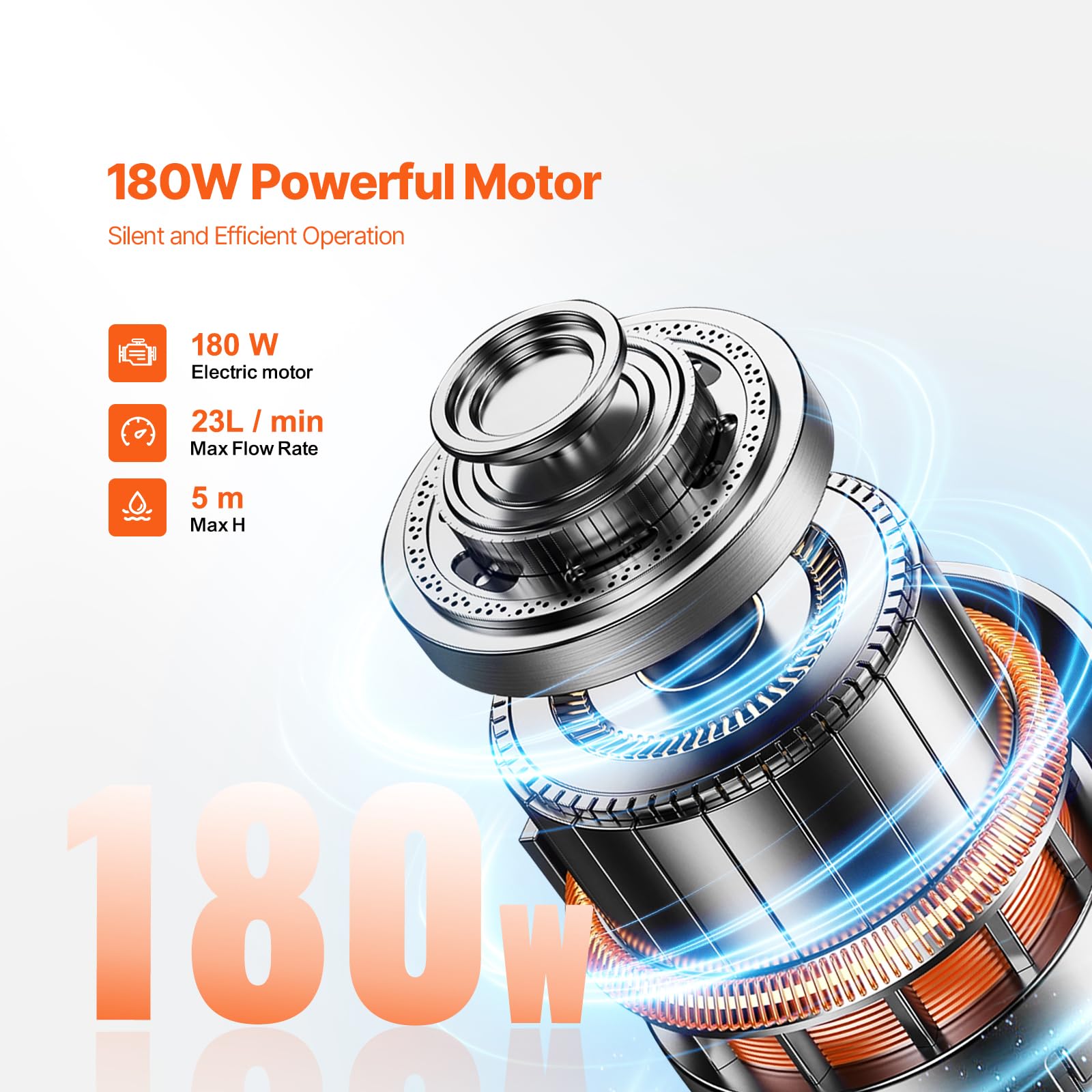 Foto 3 | Depurador De Aceite Vevor Low Profile 65l Con Bomba Eléctrica Y Rueda - Venta Internacional.
