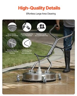 Foto 5 | Limpiador De Superficies Para Lavadora A Presión Vevor 20, 4500 Psi Como Máximo - Venta Internacional.