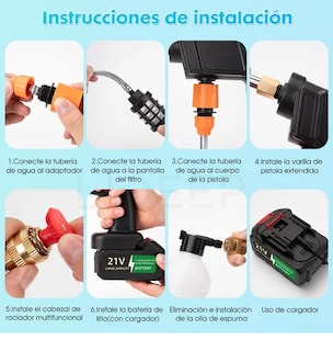 Foto 2 | Hidrolavadora Tucson Electrica Inalámbrico Pistola Para Portatil
