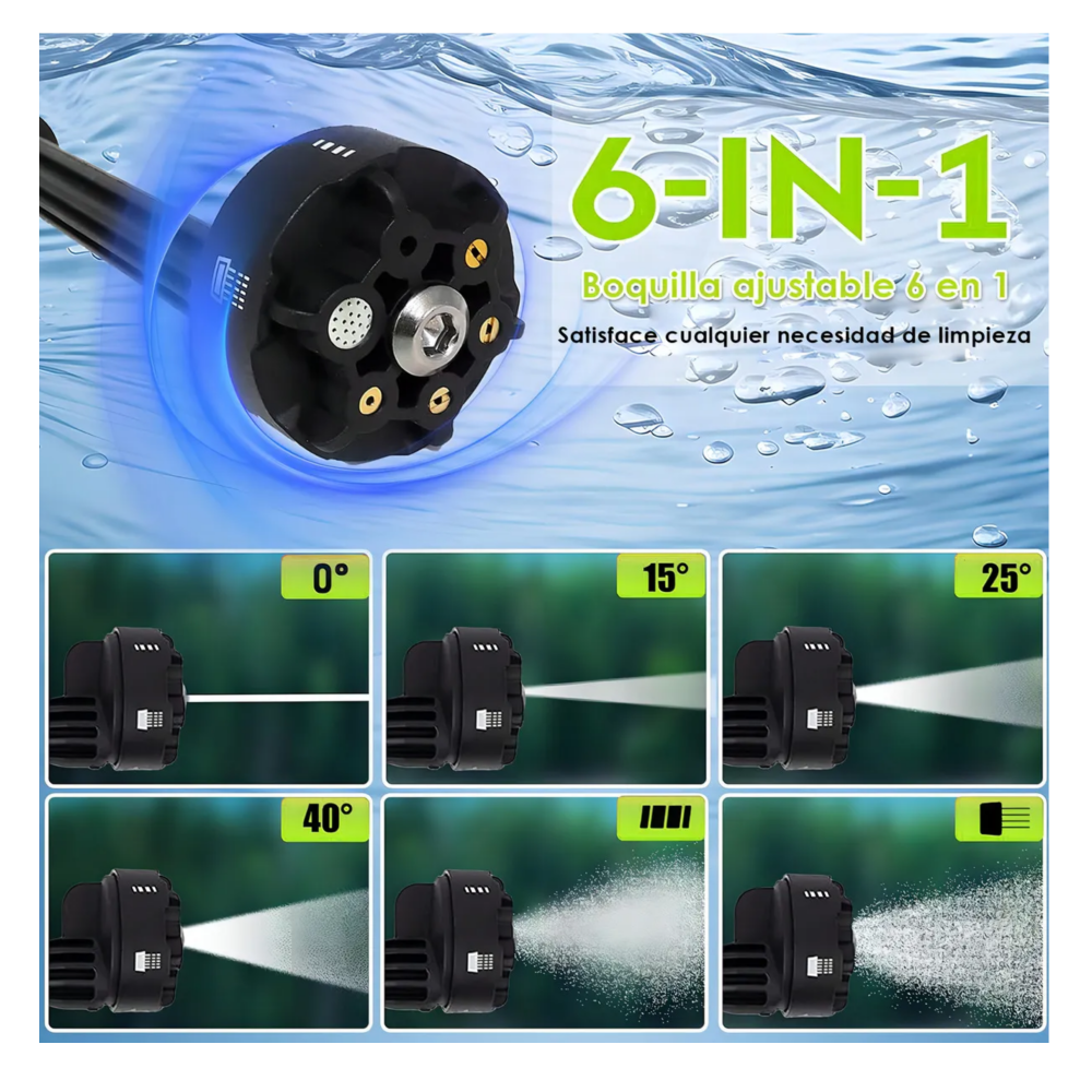 Foto 4 pulgar | Hidrolavadora Eléctrica Inalámbrica Portátil Belug, Color Negro