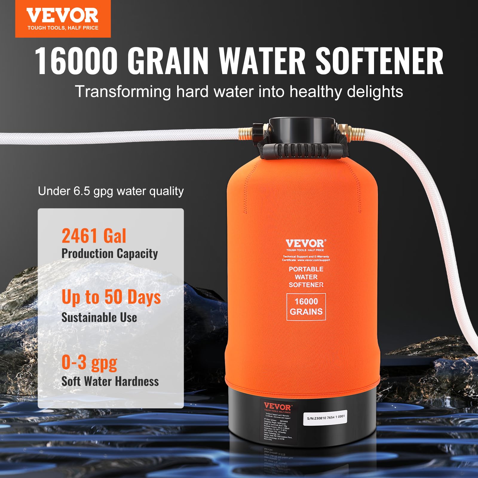 Foto 3 pulgar | Ablandador De Agua Vevor Rv 16,000 Granos Portátil Con Accesorios - Venta Internacional.