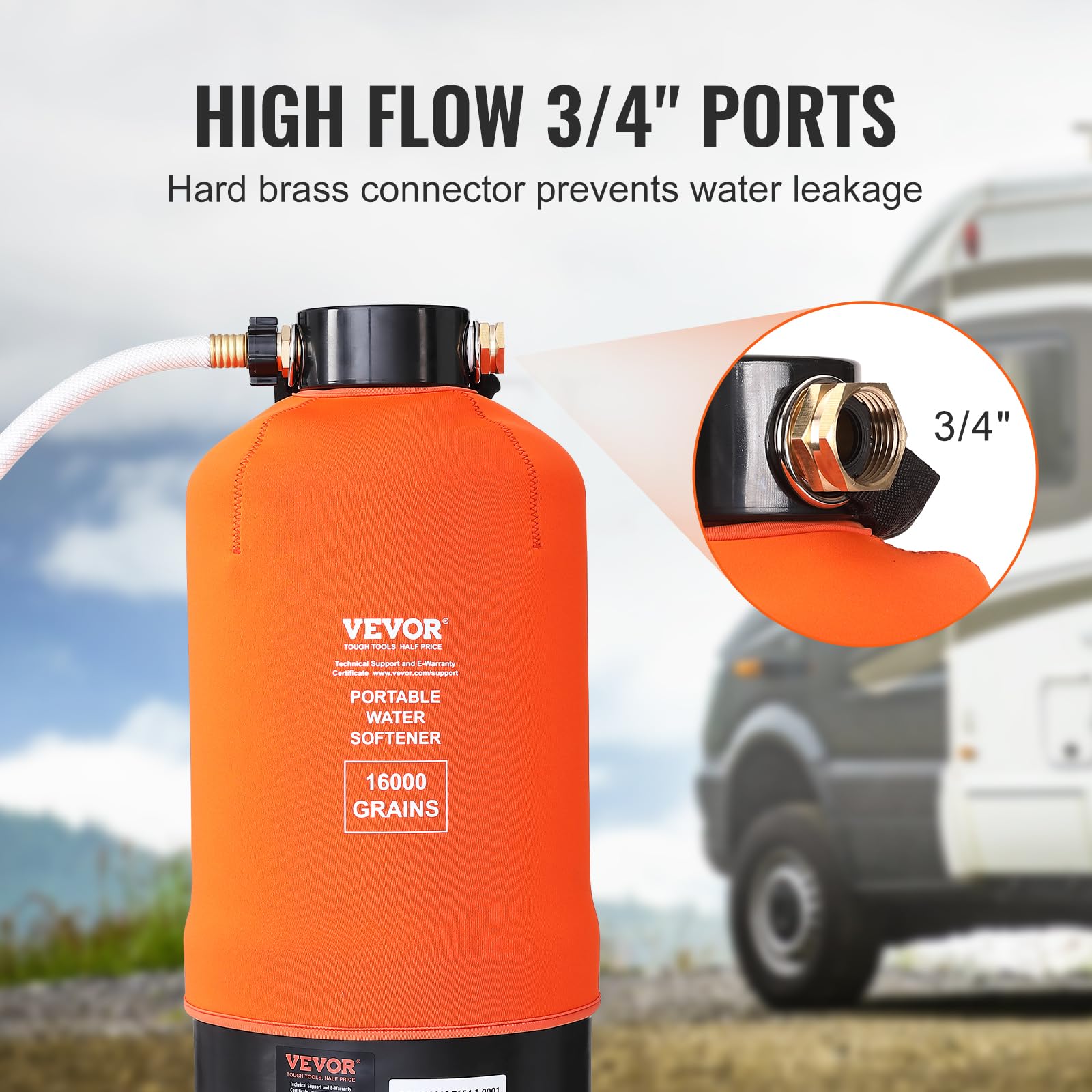 Foto 5 pulgar | Ablandador De Agua Vevor Rv 16,000 Granos Portátil Con Accesorios - Venta Internacional.