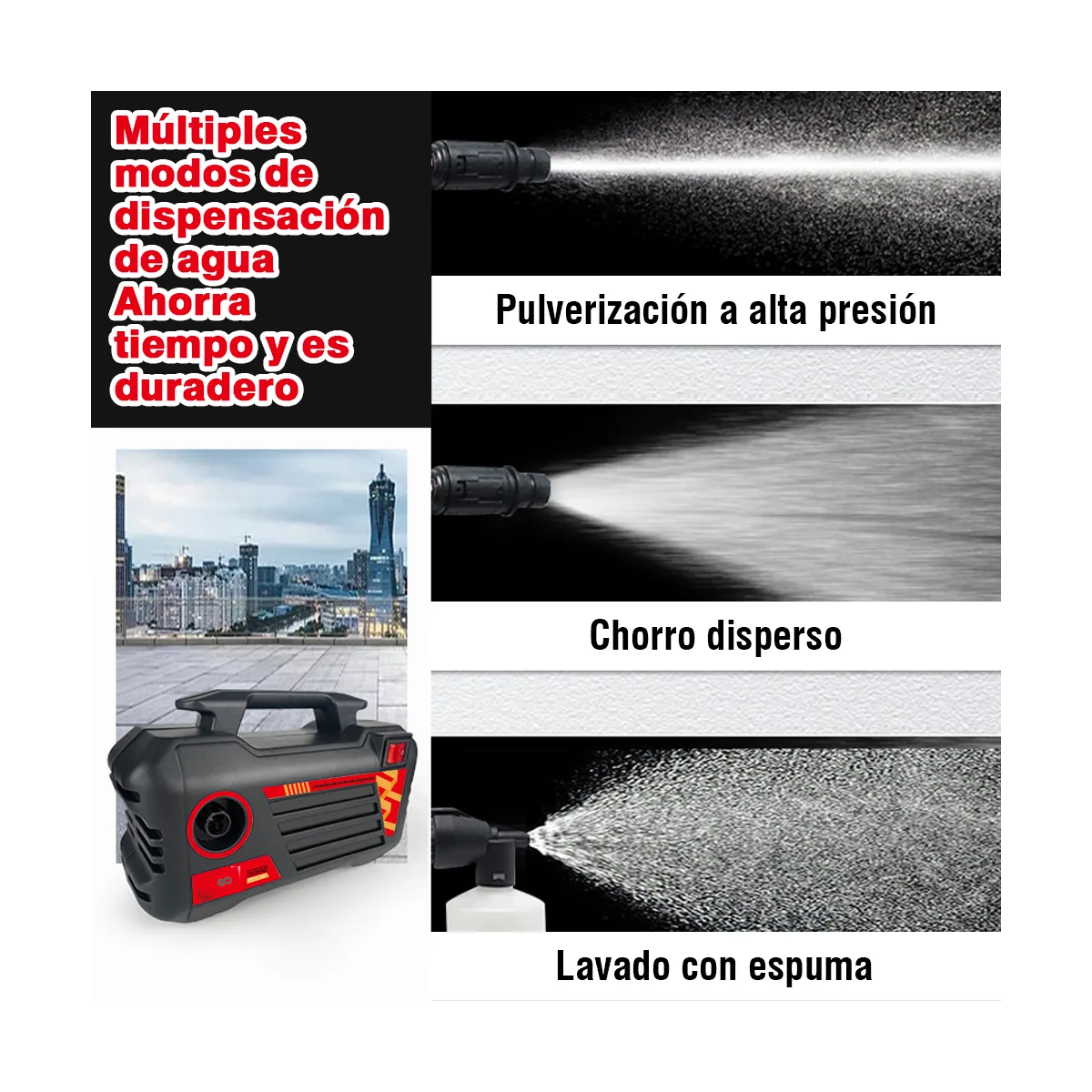 Foto 3 pulgar | Hidrolavadora Portatil Hidrolavadora Eo Safe Imports Esi-19531 Negro