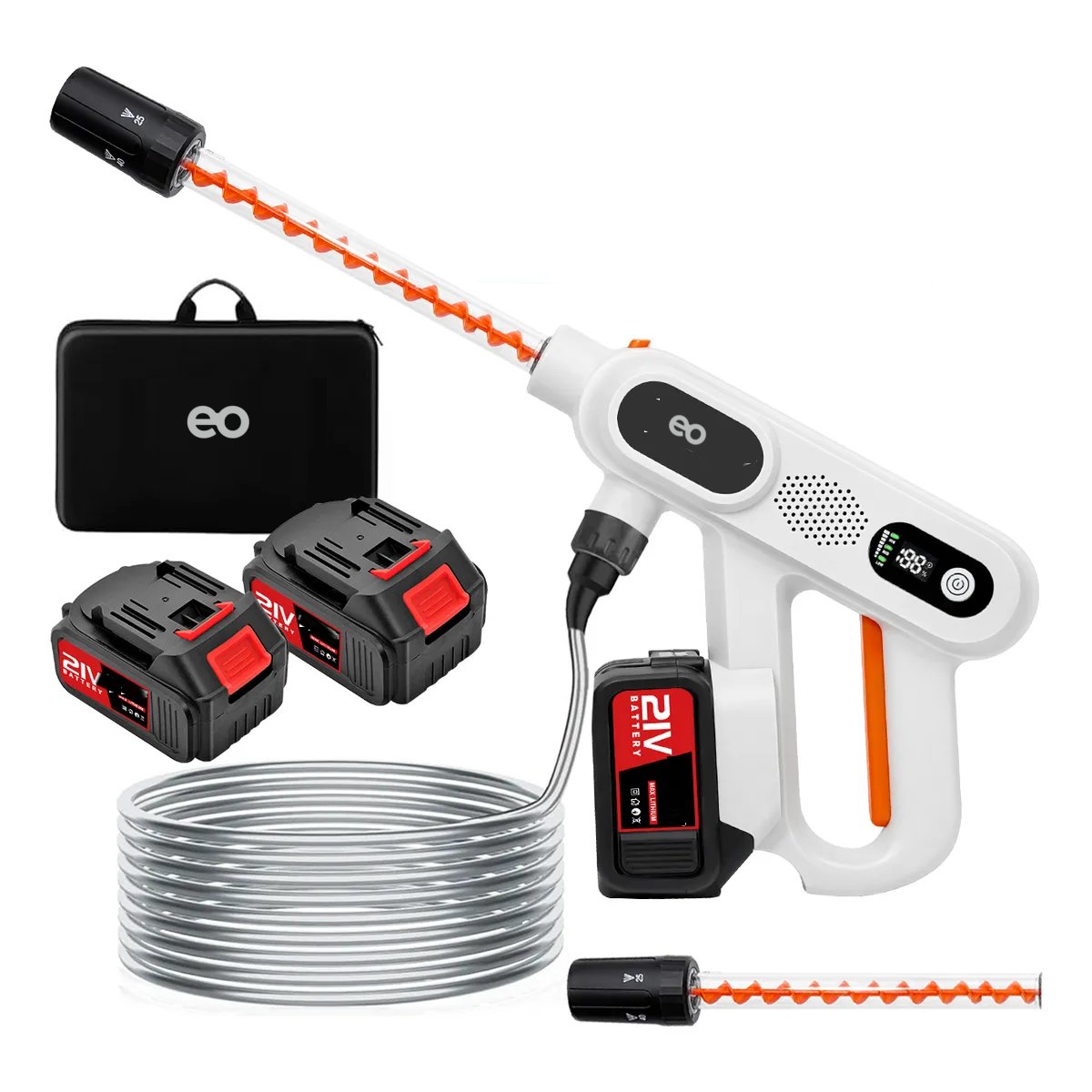 Hidrolavadora Eléctrica Portátil Sin Escobillas Eo Safe Imports Esi-19532 Blanca