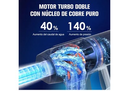 Foto 4 | Xtellar Hidrolavadora Inalámbrica Eléctrica Portátil 6 En 1, Potente Y Multifuncional