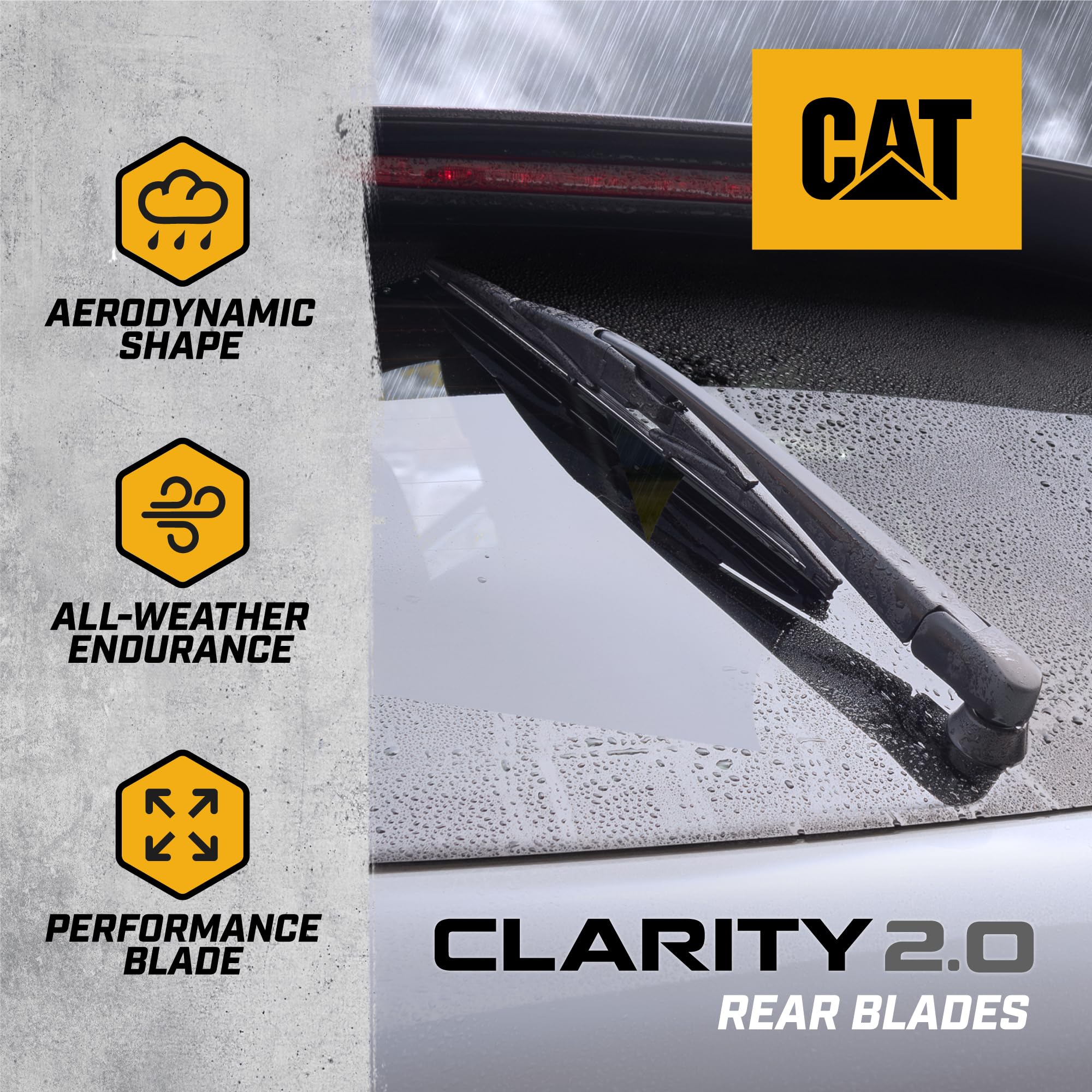 Foto 3 | Juego De Limpiaparabrisas Cat C2.0 De 3 Piezas Para Coche - Venta Internacional.