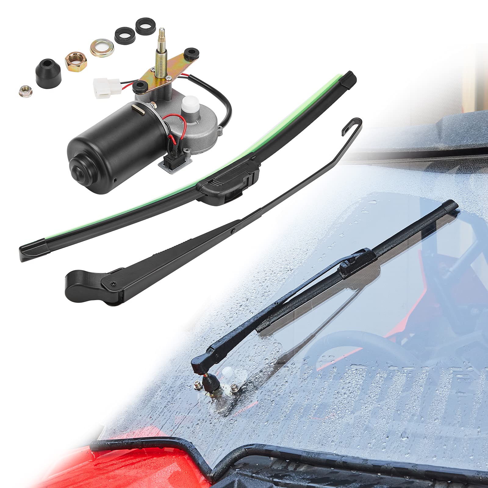 Foto 2 pulgar | Kit De Motor De Limpiaparabrisas Eléctrico Utv Kemimoto 12v - Venta Internacional.