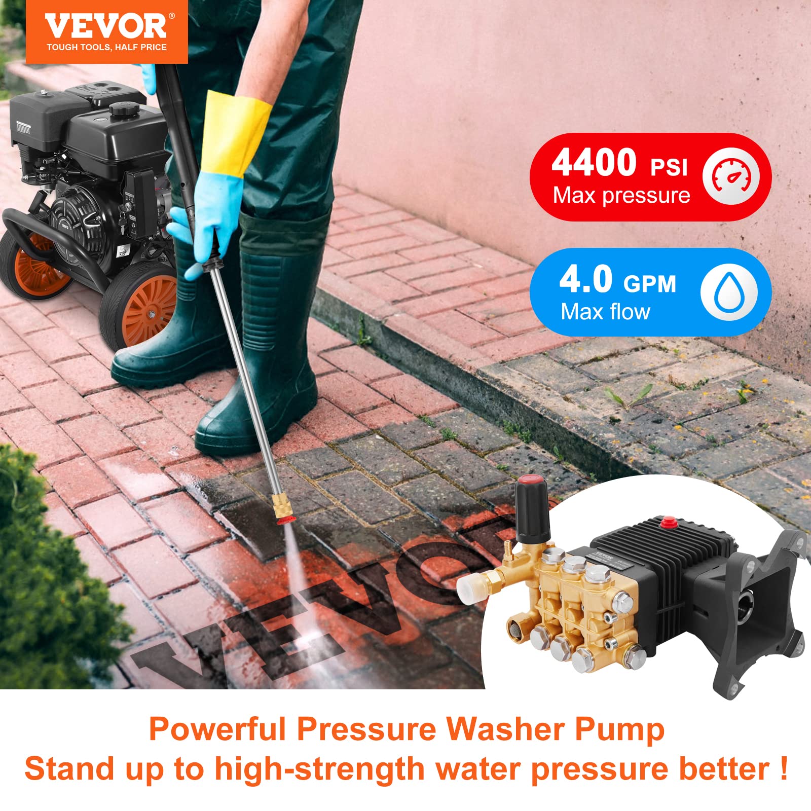 Foto 3 pulgar | Reemplazo De Bomba De Lavado A Presión Vevor 4400 Psi 4.0 Gpm - Venta Internacional.