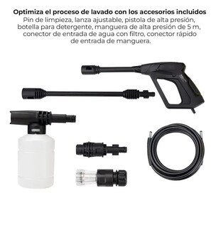 Foto 4 | Hidrolavadora Eléctrica Alta Presión 1,750 Psi Adir