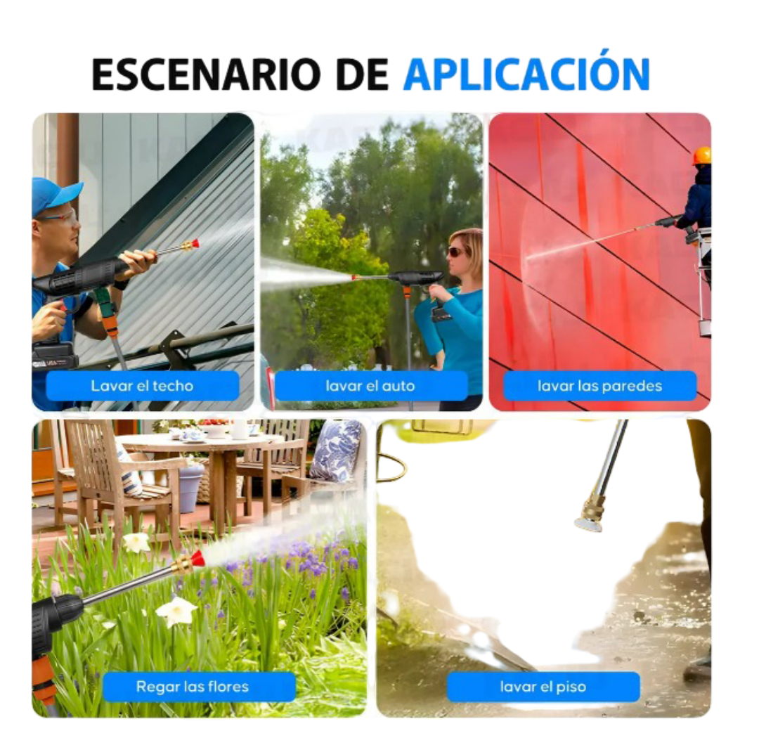 Foto 4 pulgar | Xtellar Hidrolavadora Portátil Eléctrica Inalámbrica - Limpieza Profunda Para Todo Uso