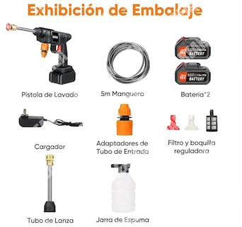 Foto 4 | ''xtellar Hidrolavadora Portátil Premium Para Automóviles Y Hogar De Energía Eléctrica Y Tecnología Inalámbrica''