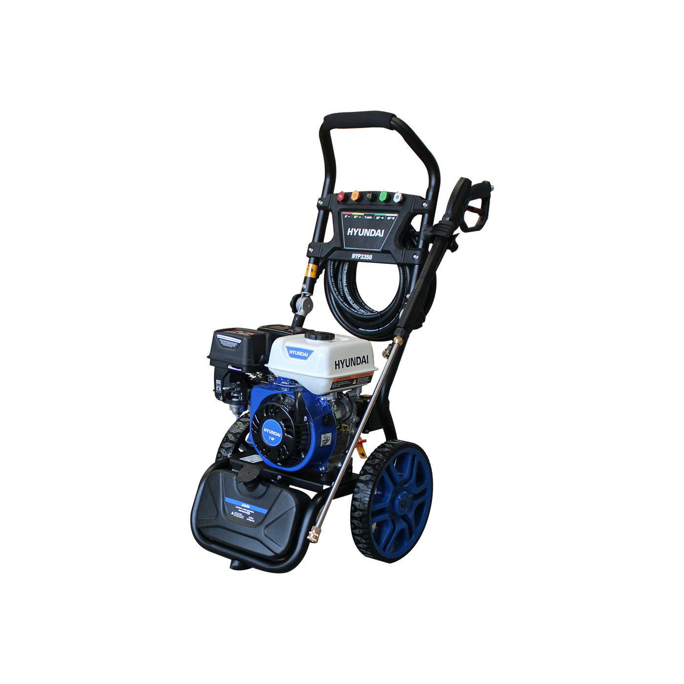 Foto 4 pulgar | Hidrolavadora Hyundai HYP3350 Triplex 7 Hp 3200 Psi 220 Bar con Base Abatible